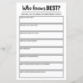 Jubileum Partij game die het beste weet en hem of  (Voorkant)