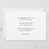 Jubileum Party Classic Invitation Silver Kaart (Achterkant)