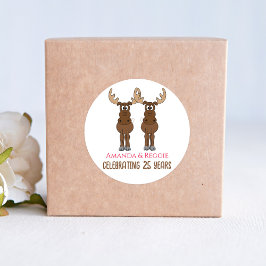 Jubileum Party Funny Favoriet Aangepast Ronde Sticker