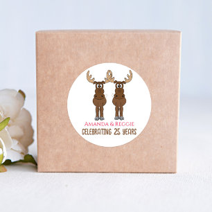 Jubileum Party Funny Favoriet Aangepast Ronde Sticker