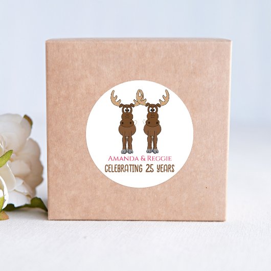 Jubileum Party Funny Favoriet Aangepast Ronde Sticker