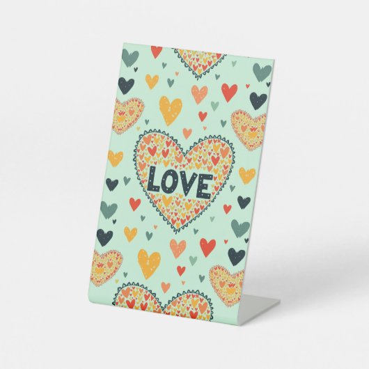 Jubileum Party Invitation Table Pickets Reclamebord Met Voetstuk (Voorkant)