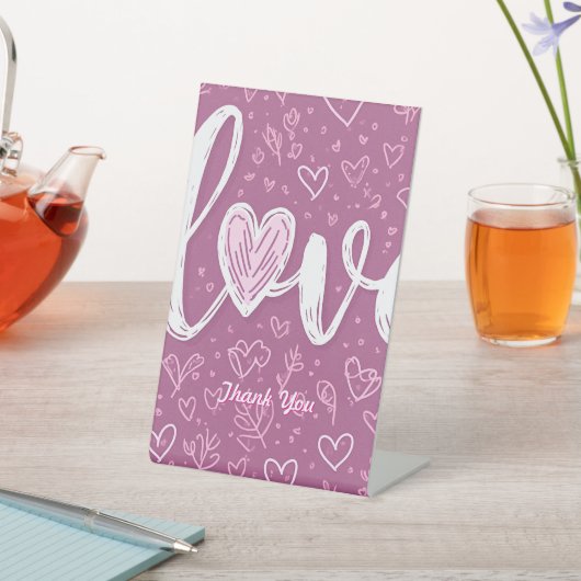 Jubileum Party Invitation Table Pickets Reclamebord Met Voetstuk (Insitu)