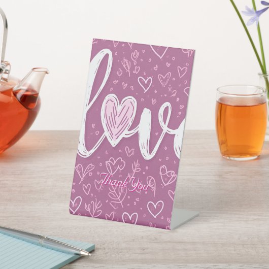 Jubileum Party Invitation Table Pickets Reclamebord Met Voetstuk (Insitu)