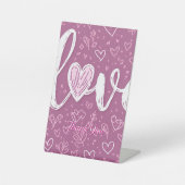 Jubileum Party Invitation Table Pickets Reclamebord Met Voetstuk (Voorkant)