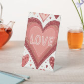 Jubileum Party Invitation Table Pickets Reclamebord Met Voetstuk (Insitu)