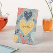 Jubileum Party Invitation Table Pickets Reclamebord Met Voetstuk (Insitu)