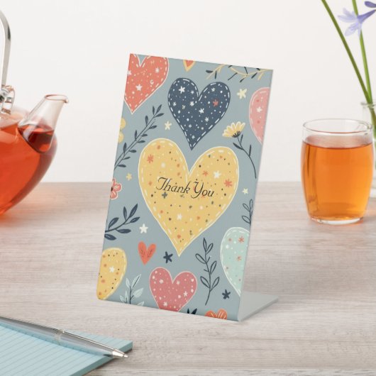 Jubileum Party Invitation Table Pickets Reclamebord Met Voetstuk (Insitu)