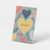 Jubileum Party Invitation Table Pickets Reclamebord Met Voetstuk (Voorkant)