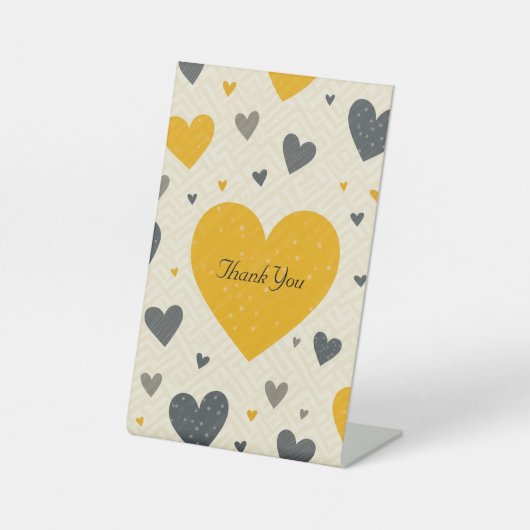 Jubileum Party Invitation Table Pickets Reclamebord Met Voetstuk (Voorkant)