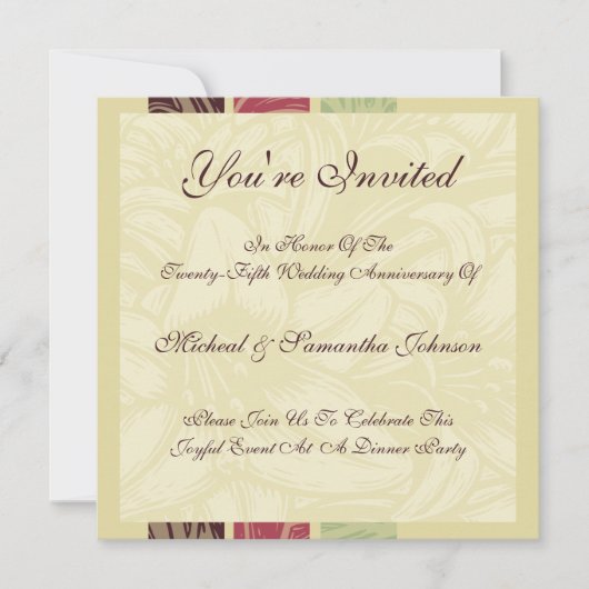 Jubileum Party Morrocan Nights Kaart (Voorkant)