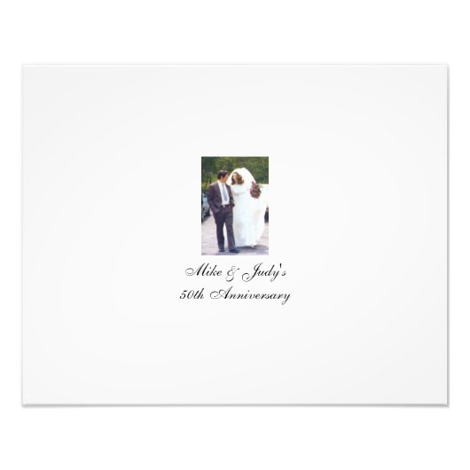 Jubileum Party Ondertekening Gastboek Alternatief Foto Afdruk (Voorkant)