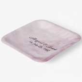 Jubileum Party Roze Swirl Abstract Papieren Bordje (Gebogen)