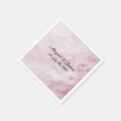 Jubileum Party Roze Swirl Abstract Servet (Hoek)