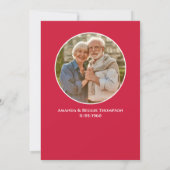 Jubileum Party Schattige Whimsical Moose Foto Kaart (Achterkant)