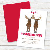 Jubileum Party Schattige Whimsical Moose Kaart