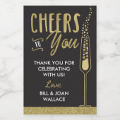 Jubileum Party Wijnfles Favoriet Label Wijn Etiket (Enkel label)