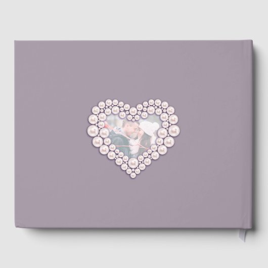 Jubileum Pearl bruiloft foto harten 30 jaar Gastenboek (Achterkant)