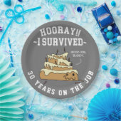 Jubileum Personeelswaardering werk Aangepast Papieren Bordje (Feest)