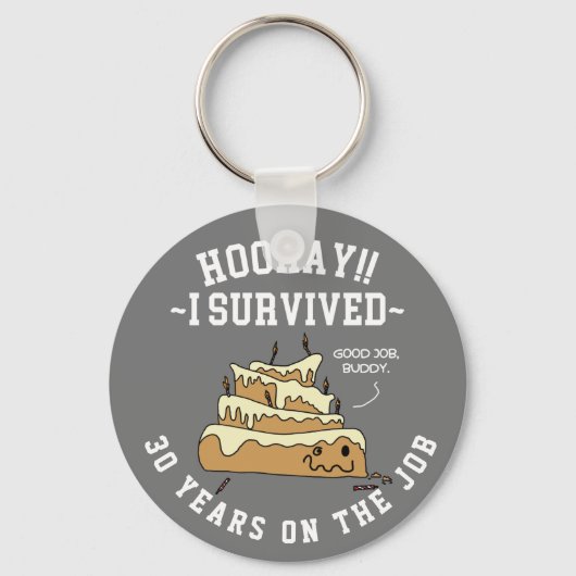 Jubileum Personeelswaardering werk Aangepast Sleutelhanger (Voorkant)