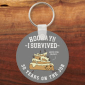 Jubileum Personeelswaardering werk Aangepast Sleutelhanger (Voorkant)