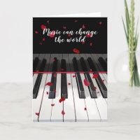 Jubileum-pianotoetsenbord met Rozen petals