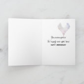 Jubileum pinguïns langzaam dansen kaart (Binnen)