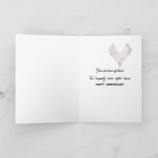 Jubileum pinguïns langzaam dansen kaart (Binnen)