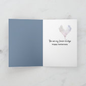 Jubileum pinguïns langzaam dansen kaart (Binnen)