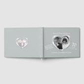 Jubileum platina bruiloft foto harten 70 jaar gastenboek (Volledig)