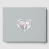 Jubileum platina bruiloft foto harten 70 jaar gastenboek (Achterkant)