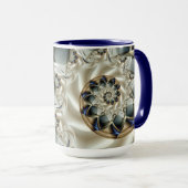 Jubileum prachtige Abstracte Kunstmatige fractal Mok (Voorkant rechts)