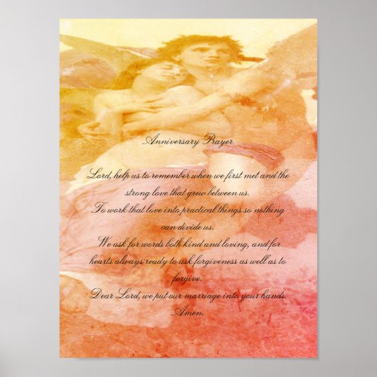 Jubileum Prayer met Angels Poster (Voorkant)