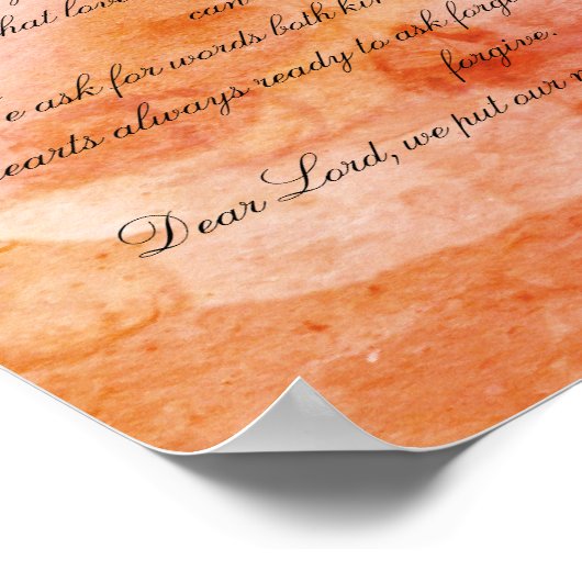 Jubileum Prayer met Angels Poster (Hoek)