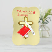 Jubileum Priest Ordination Celebrations Kaart (Staand voorkant)