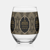 Jubileum Priester Pastor Diaken Geestelijke Kerkel Wijnglas Zonder Voet (Voorkant)