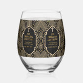 Jubileum Priester Pastor Diaken Geestelijke Kerkel Wijnglas Zonder Voet (Links)