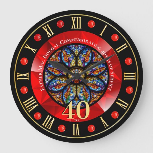 Jubileum Priesterwijding Persoonlijke Priester 40e Grote Klok (Voorkant)