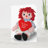 Jubileum Rag Doll Kaart (Voorkant)