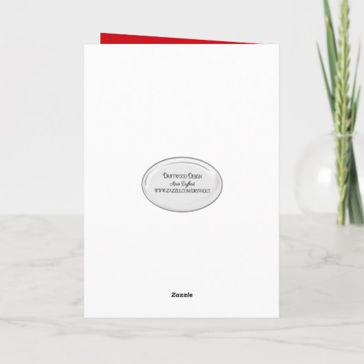 Jubileum Red Rose Kaart (Achterkant)