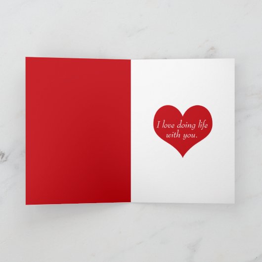 Jubileum Red Rose Kaart (Binnen)