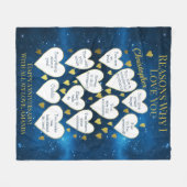 Jubileum redenen waarom ik van je hou fleece deken (Voorkant (Horizontaal))