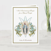 Jubileum Religieuze Maagd Mary Floral Kaart (Voorkant)