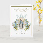 Jubileum Religieuze Maagd Mary Floral Kaart (Gele Bloem)