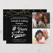 Jubileum Retro # JAREN IN DE EEUWIGHEID Lichten Kaart (Voorkant / Achterkant)