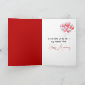 Jubileum rode roodroos op de voorzijde kaart (Binnen)