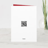 Jubileum rode roos en wijn kaart (Achterkant)