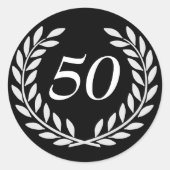  Jubileum Ronde Sticker (Voorkant)