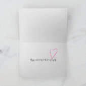 Jubileum roze rozen op strand kaart (Binnen)