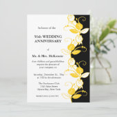 Jubileum Rozen (geel) Kaart (Staand voorkant)